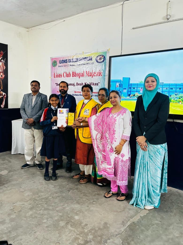 A Poster making Contest Organized by the Lions Club majestic, Bhopal